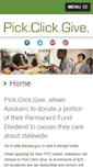 Mobile Screenshot of pickclickgive.org